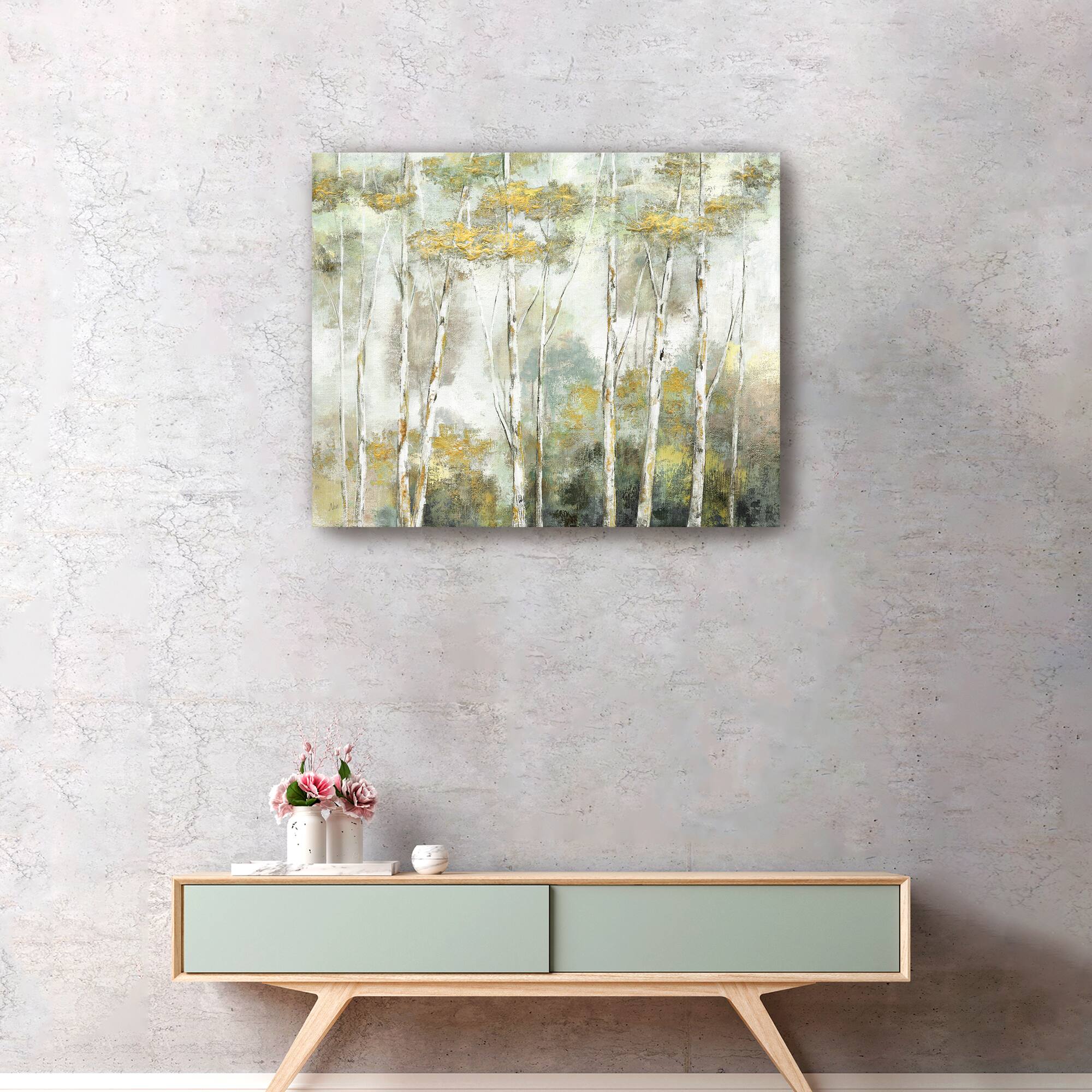Twinkling Trees Canvas Giclee